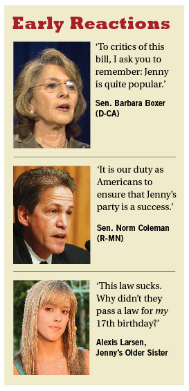 Illustration for article titled Congress Lowers Drinking Age To 17 Just For Jenny's Party